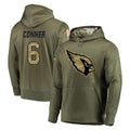 Davalo A.Cardinals #6 James Conner Player Olive Salute to Service Limited Hoodie Stitched Jerseys