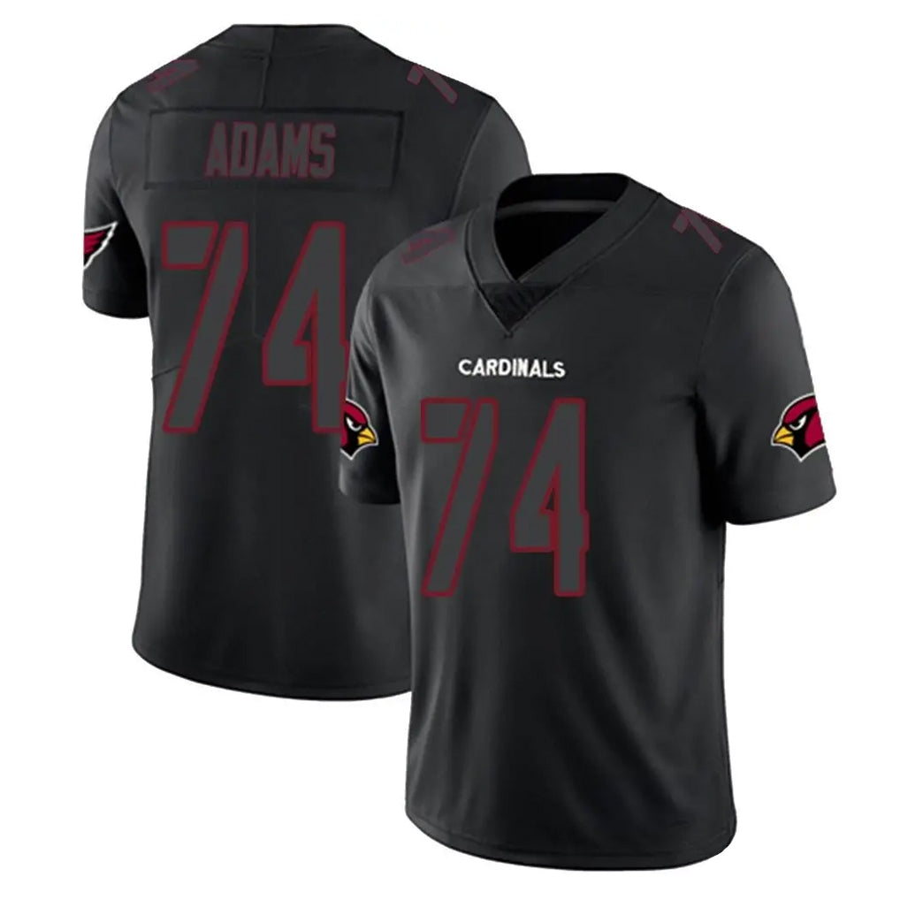 Davalo A.Cardinals #74 Isaiah Adams Player Black Impact Limited Home Game Stitched Jerseys