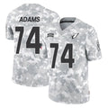 Davalo A.Cardinals #74 Isaiah Adams Player Camo Salute to Service Limited Home Stitched Jerseys