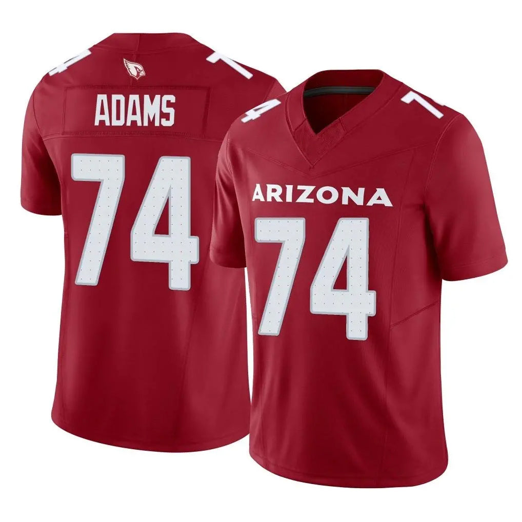 Davalo A.Cardinals #74 Isaiah Adams Player Cardinal Vapor F.U.S.E. Limited Home Game Stitched Jerseys