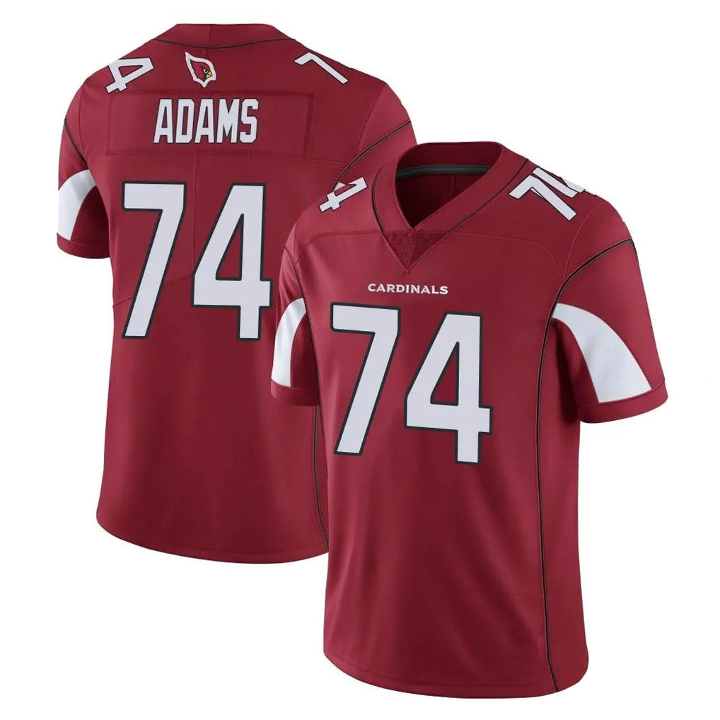 Davalo A.Cardinals #74 Isaiah Adams Player Cardinal Vapor Limited Home Game  Stitched Jerseys