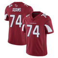 Davalo A.Cardinals #74 Isaiah Adams Player Cardinal Vapor Limited Home Game  Stitched Jerseys