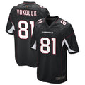 Davalo A.Cardinals #81 Travis Vokolek Player Black Game Stitched Jerseys
