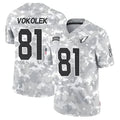 Davalo A.Cardinals #81 Travis Vokolek Player Camo Salute to Service Limited Stitched Stitched Jerseys