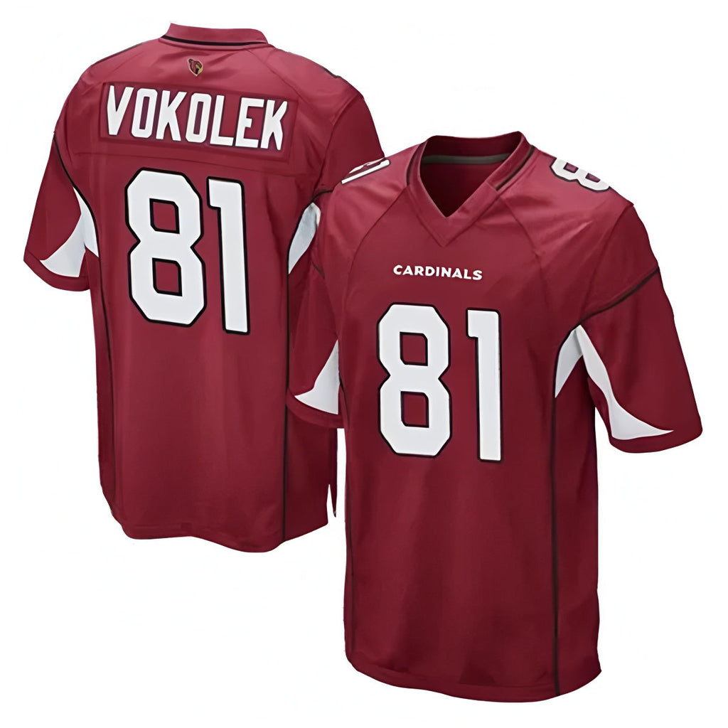 Davalo A.Cardinals #81 Travis Vokolek Player Cardinal Game Stitched Jerseys