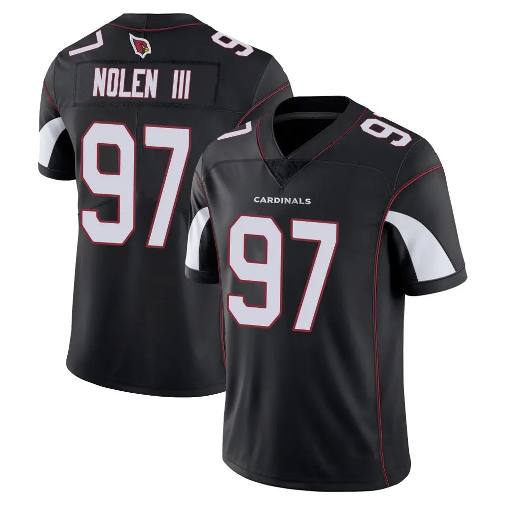 Davalo A.Cardinals #97 Walter Nolen III Player Black Vapor Limited Home Game Stitched Jerseys