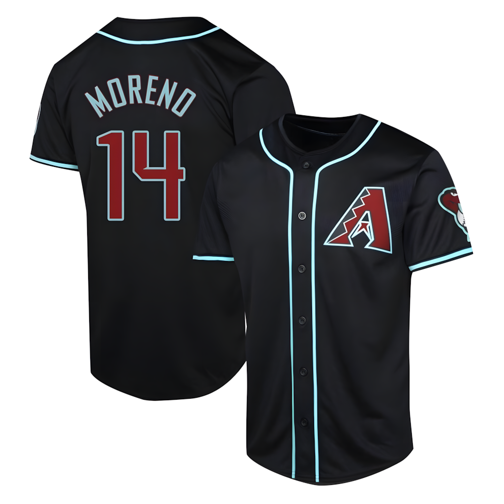 Davalo A.Diamondbacks #14 Gabriel Moreno Player Black Limited Alternate Stitched Jerseys