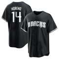 Davalo A.Diamondbacks #14 Gabriel Moreno Player Black jersey White Replica Stitched Jerseys