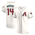 Davalo A.Diamondbacks #14 Gabriel Moreno Player Cream Elite Home Patch Stitched Jerseys