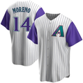 Davalo A.Diamondbacks #14 Gabriel Moreno Player Purple Replica Alternate Cooperstown Collection Stitched Jerseys