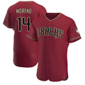 Davalo A.Diamondbacks #14 Gabriel Moreno Player Red Authentic Crimson Alternate Stitched Jerseys