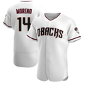Davalo A.Diamondbacks #14 Gabriel Moreno Player White Crimson Home Stitched Jerseys
