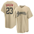 Davalo A.Diamondbacks #23 Zac Gallen Player Light Brown City Connect Cool Replica Stitched Jerseys
