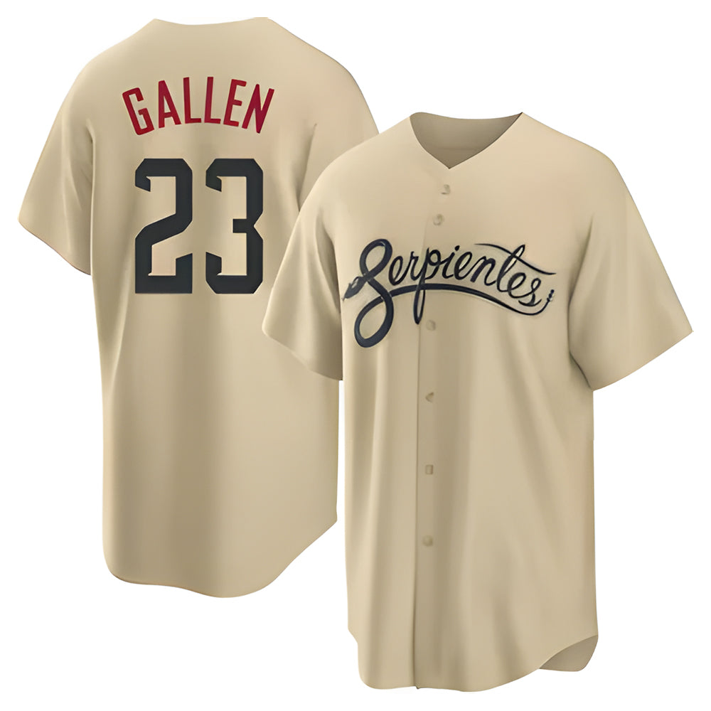 Davalo A.Diamondbacks #23 Zac Gallen Player Light Brown City Connect Cool Replica Stitched Jerseys
