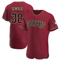 Davalo A.Diamondbacks #38 Paul Sewald Player Red Crimson Alternate Stitched Jersey