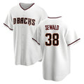 Davalo A.Diamondbacks #38 Paul Sewald Player White Replica Home Stitched Jersey
