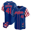 Davalo A.Diamondbacks #41 Carlos Santana Player Royal Independence Day Vapor Premier Limited Stitched Jersey
