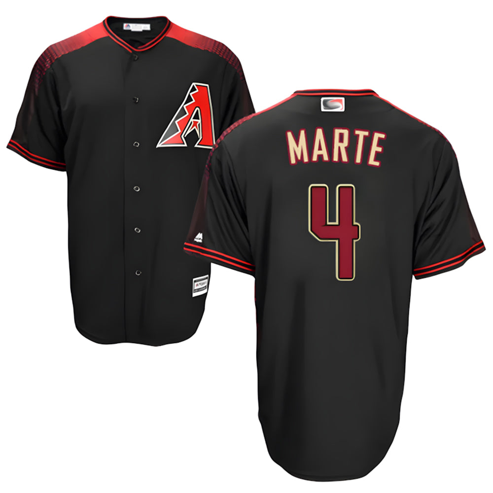 Davalo A.Diamondbacks #4 Ketel Marte Player Black Big & Tall Replica Limited Stitched Jerseys