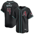 Davalo A.Diamondbacks #4 Ketel Marte Player Black Replica Game Stitched Jerseys