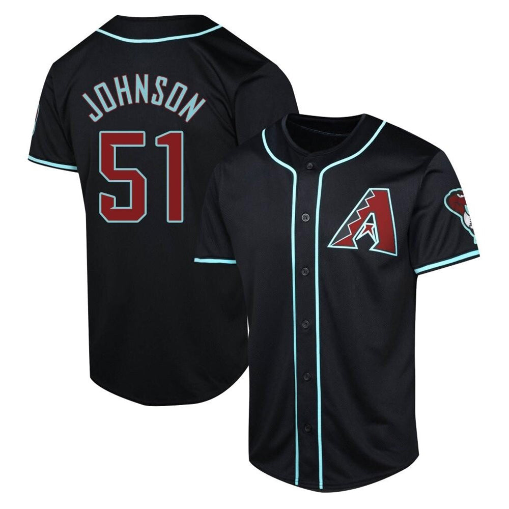 Davalo A.Diamondbacks #51 Randy Johnson Player Black Limited Alternate Stitched Jerseys
