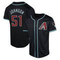 Davalo A.Diamondbacks #51 Randy Johnson Player Black Limited Alternate Stitched Jerseys