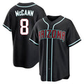 Davalo A.Diamondbacks #8 James McCann Player Black Replica Fashion Out Stitched Jersey