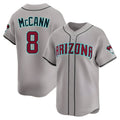 Davalo A.Diamondbacks #8 James McCann Player Gray Limited Alternate Stitched Jersey
