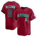 Davalo A.Diamondbacks #8 James McCann Player Red Limited Alternate Stitched Jersey