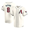 Davalo A.Diamondbacks #8 James McCann Player White Red Limited Home Stitched Jersey
