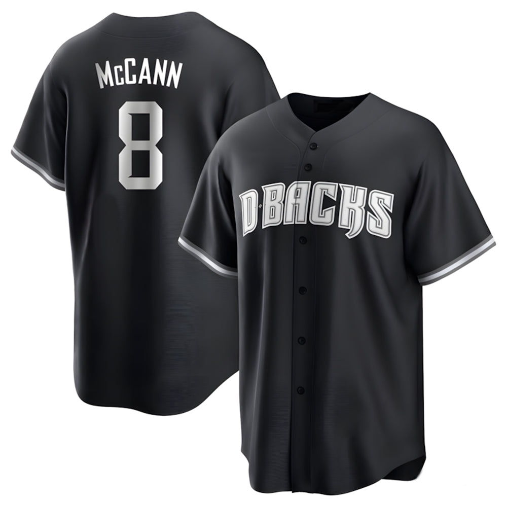 Davalo A.Diamondbacks #8 James McCann Player White Replica Black 2026 World Series Stitched Jersey