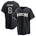 Davalo A.Diamondbacks #8 James McCann Player White Replica Black 2026 World Series Stitched Jersey