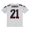 Davalo A.Falcons 1991 #21 Deion Sanders Mitchell & Ness White Authentic Throwback Retired Player Stitched Puhic Jersey