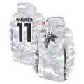 Davalo A.Falcons #11 Jalon Walker Player Arctic Camo Salute to Service Limited Hoodie Stitched Jerseys