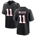 Davalo A.Falcons #11 Jalon Walker Player Black Throwback Game Stitched Jerseys