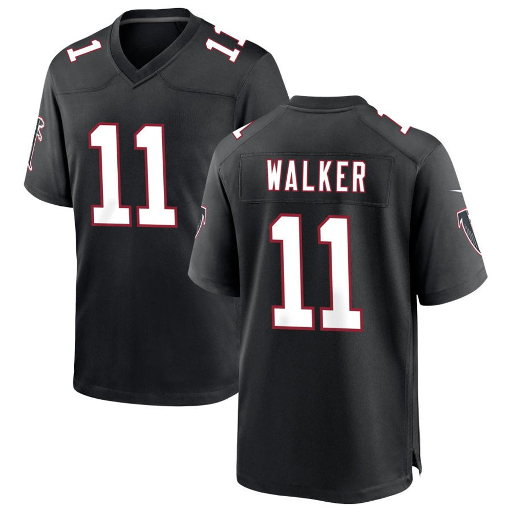 Davalo A.Falcons #11 Jalon Walker Player Black Throwback Game Stitched Jerseys