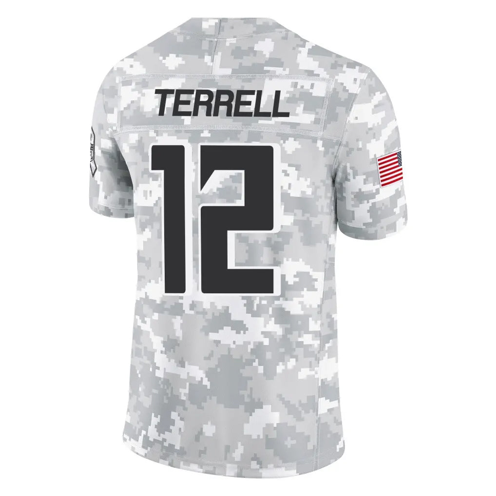 Davalo A.Falcons #12 Avieon Terrell Player Arctic Camo Salute to Service Limited Stitched Jerseys