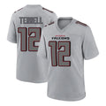 Davalo A.Falcons #12 Avieon Terrell Player Gray Fashion Home Game Stitched Jerseys
