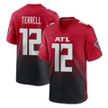 Davalo A.Falcons #12 Avieon Terrell Player Red Home Game Stitched Jerseys