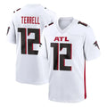 Davalo A.Falcons #12 Avieon Terrell Player White Home Game Stitched Jerseys