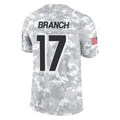 Davalo A.Falcons #17 Zachariah Branch Player Arctic Camo Salute to Service Limited Stitched Jerseys