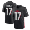 Davalo A.Falcons #17 Zachariah Branch Player Black Home Game Stitched Jerseys