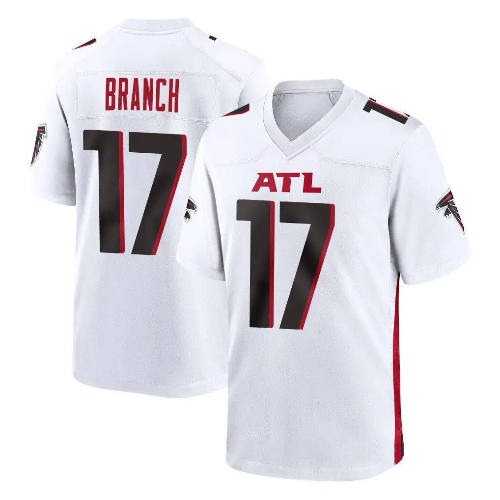 Davalo A.Falcons #17 Zachariah Branch Player White Home Game Stitched Jerseys
