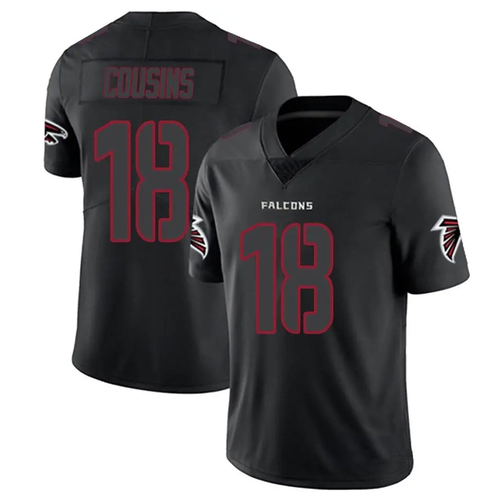 Davalo A.Falcons #18 Kirk Cousins Player Black Impact Limited Game Stitched Jerseys