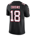 Davalo A.Falcons #18 Kirk Cousins Player Black Vapor F.U.S.E. Limited Home Game Stitched Jerseys