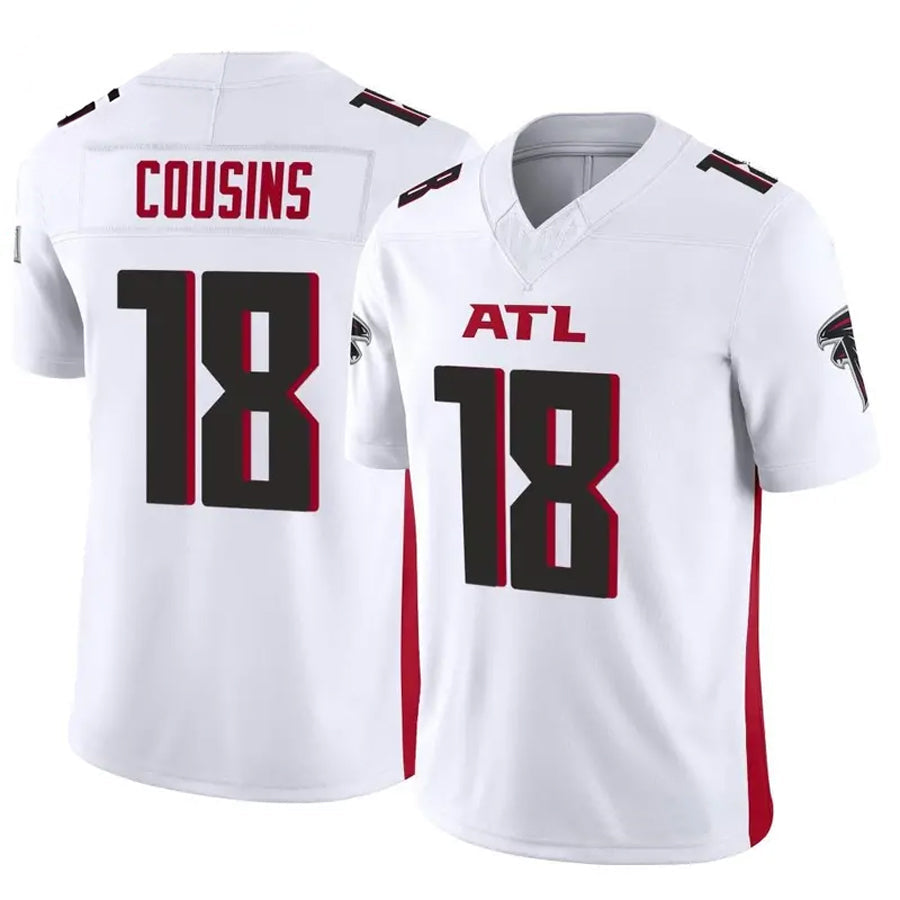 Davalo A.Falcons #18 Kirk Cousins Player Vapor F.U.S.E. Limited Whtie Stitched Jerseys