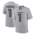 Davalo A.Falcons #1 Tua Tagovailoa Player Gray Fashion Home Game Stitched Jerseys