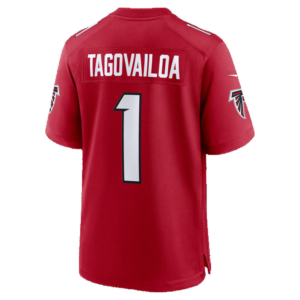 Davalo A.Falcons #1 Tua Tagovailoa Red Game Stitched Jerseys