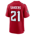 Davalo A.Falcons #21 Deion Sanders Red Retired Player Game Stitched Jerseys