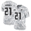 Davalo A.Falcons #21 Mike Hughes Player Arctic Camo Salute to Service Limited Stitched Jerseys