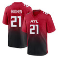 Davalo A.Falcons #21 Mike Hughes Player Red Home Game Stitched Jerseys